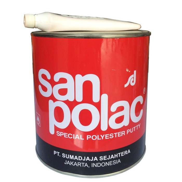 AutoMaxx Jaya Sanpolac Dempul Kayu Besi 4kg/Sanpolac 4kg/DEMPUL SANPOLAC 4KG / DEMPUL KAYU BESI/Demp