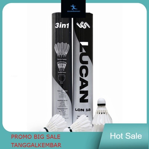 Shuttlecock badminton Lucan - Shuttlecock Lucan 3 in 1 Shuttlecock 3in1 Kok badminton