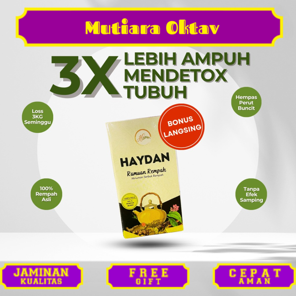 Teh Detox | Teh Celup Rempah | JSR | Imunitas | Ramuan Rempah Haydan