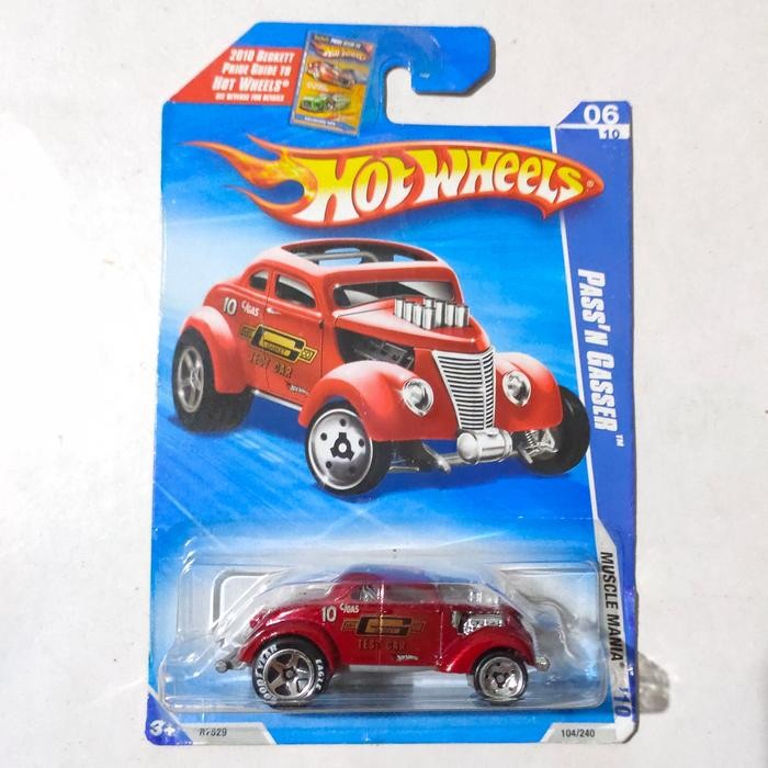 HW Hot Wheels Pass'N Gasser Pass N Gasser merah Ban Goodyear 2010