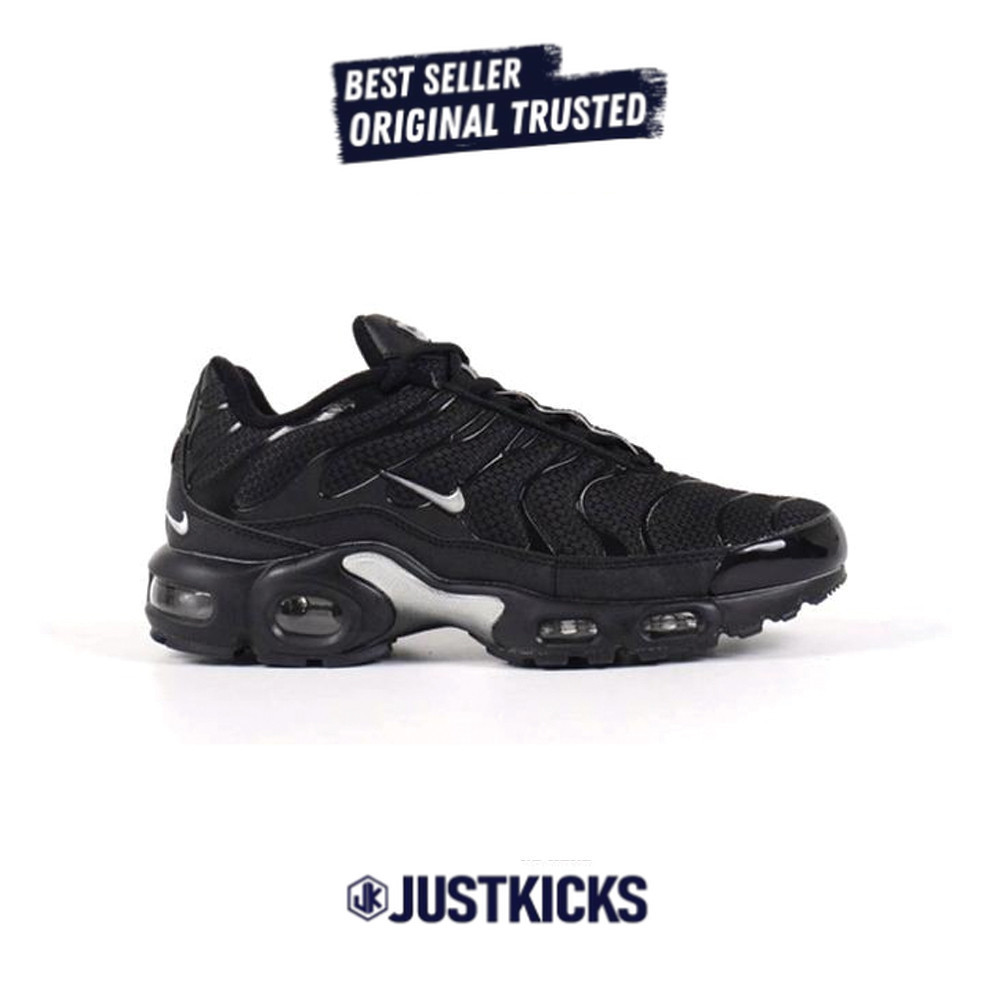 Sepatu Sneakers Nike Tn Plus Black Volt Silver  Original BNIB