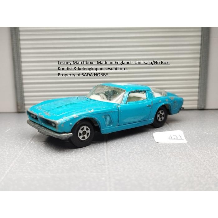 HW  Lesney Matchbox Superfast 14 ISO Grifo Blue England Vintage Diecast Unit Only JUNK