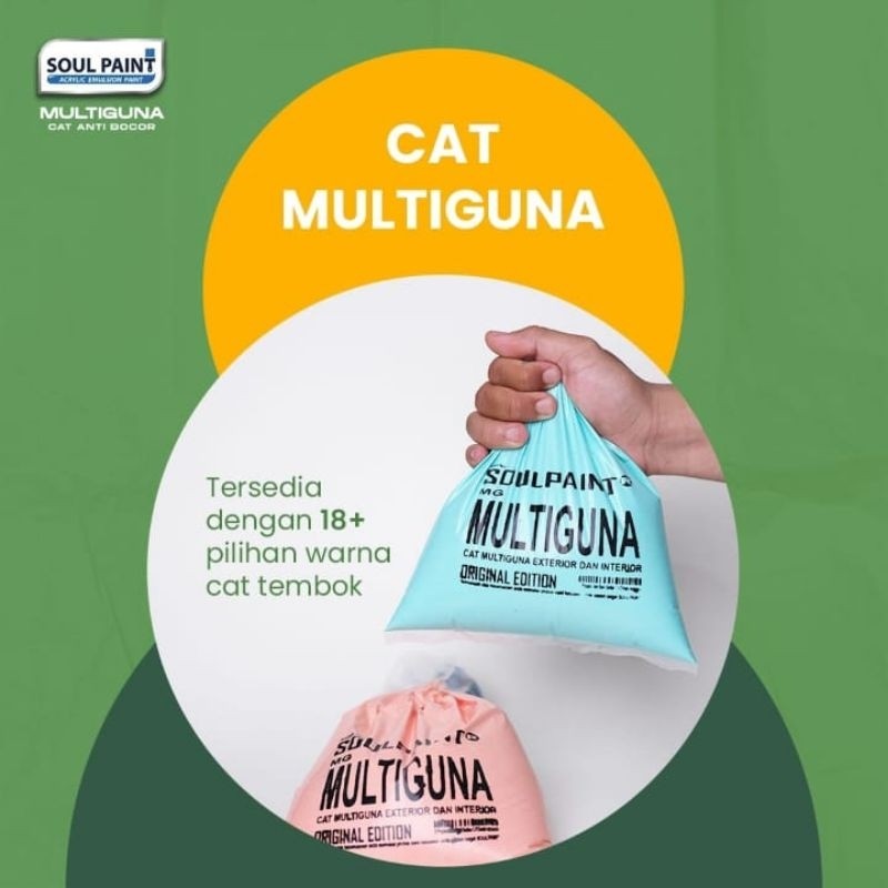 CAT KAYU 1KILO / CAT DINDING / CAT GENTENG / MULTIGUNA GLOSS / CAT KILOAN