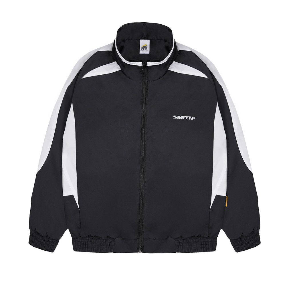 House of Smith Jaket Tracktop Pria - Creleon Track Black N White - Jacket