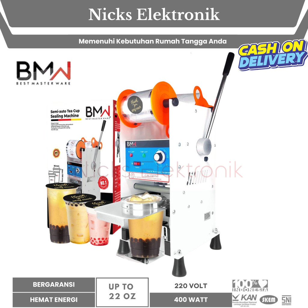 CHEFMOOD [COD] BMW CUP SEALER / MESIN PRESS PLASTIK 20 OZ / 22 OZ ( GARANSI RESMI)