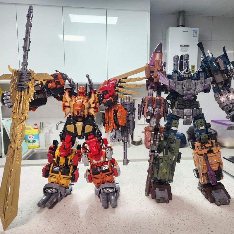  JINBAO 5IN1 8879 Bruticus Toys Onslaught Blast Off Vortex Swindle Deformed Robot Action Figure Mode
