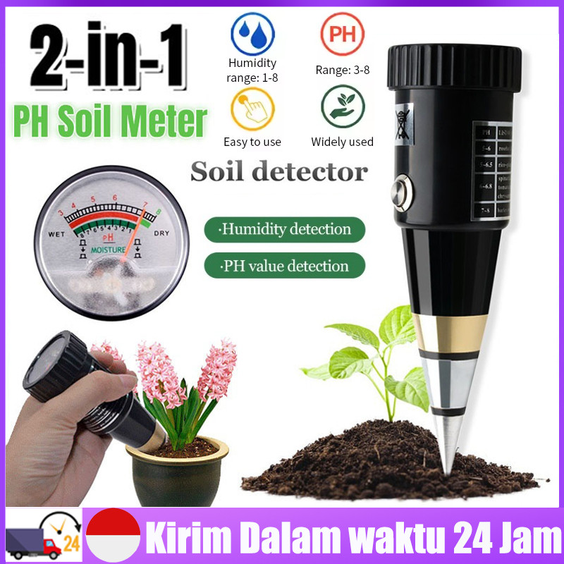 [COD] Alat Penggukur Tanah 2 in 1 Pen Type PH Meter Soil Analyzer Tester Meter Alat Ukur PH Tanah Pe