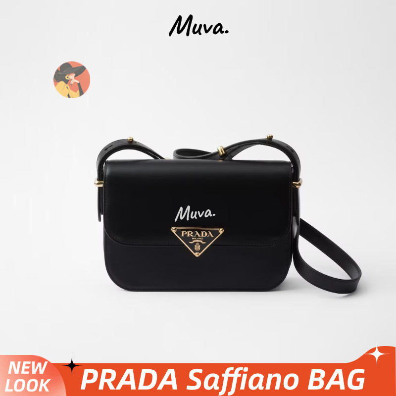 Tas wanita PRADA Saffiano leather shoulder bag 1BD320_2A4A_F0002_V_UTO