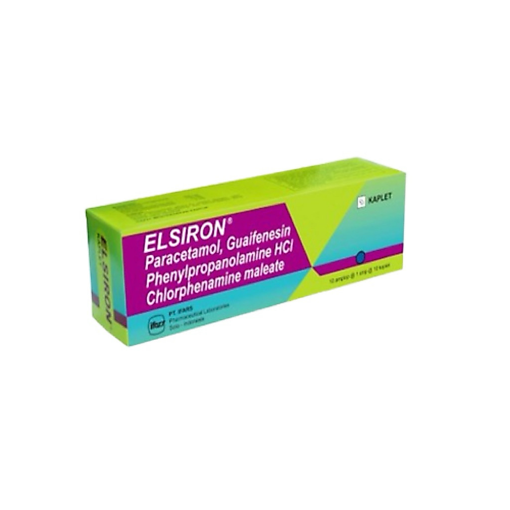 elsiron box isi 10 strip - obat flu demam batuk pilek