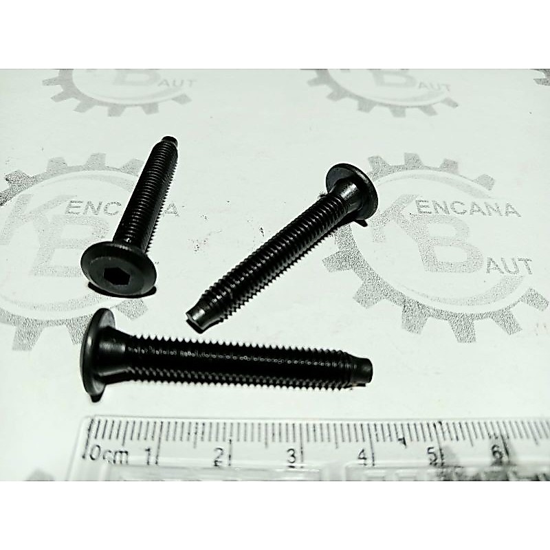 BAUT JCBC M6 X 40 HITAM PANJANG 4 CM KUNCI L4