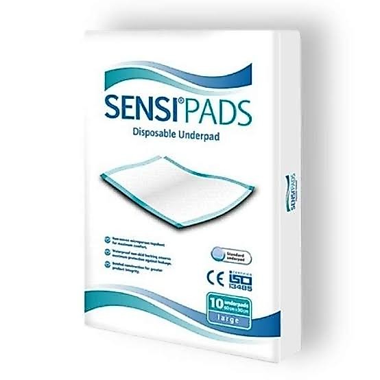 SENSI PADS Disposable Underpad L'10 60x90 Perlak Sekali Pakai