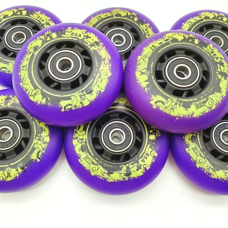 Free shipping roller wheel skate wheel 85A purple skating wheel 72mm