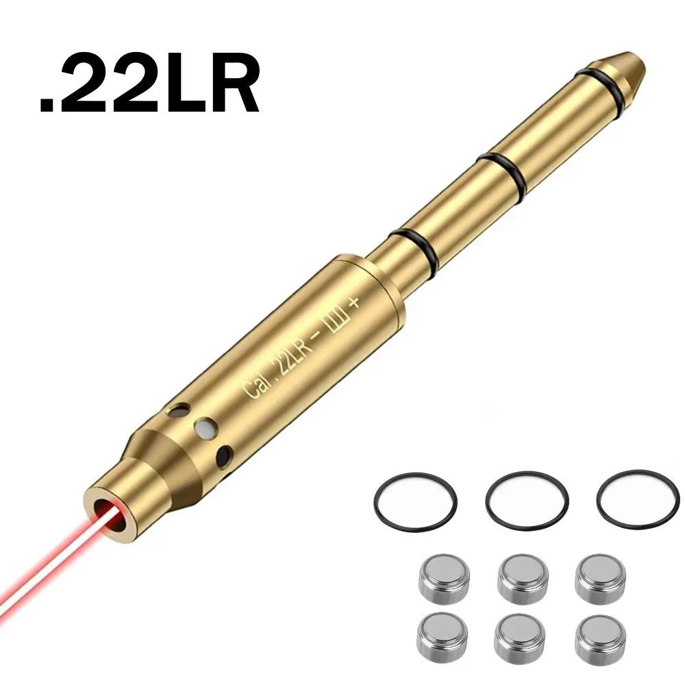 Red Laser Bore Sight Cal .22LR .177 9mm/.38spl .223Rem Red Dot Laser Boresighter for Shooting  End B