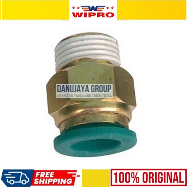 Wipro Fitting PU Konektor Selang Angin Straight Lurus SPCSPC-08~01 SPC-04~02 SPC-06~01 SPC-06~02 SPC