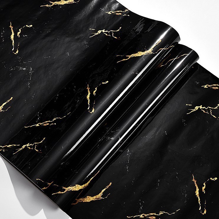 PROMOPusat Batam Grosir - H1197 Stiker Marble Anti Minyak 60*300CM / Wallpaper Stiker Dinding Dapur 