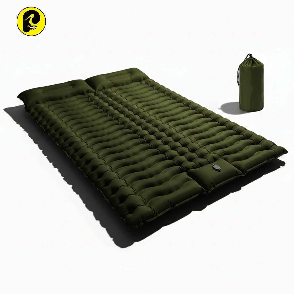 TWINTEk Kasur Matras Angin 2 orang Double Inflatable Moistureproof Foldable