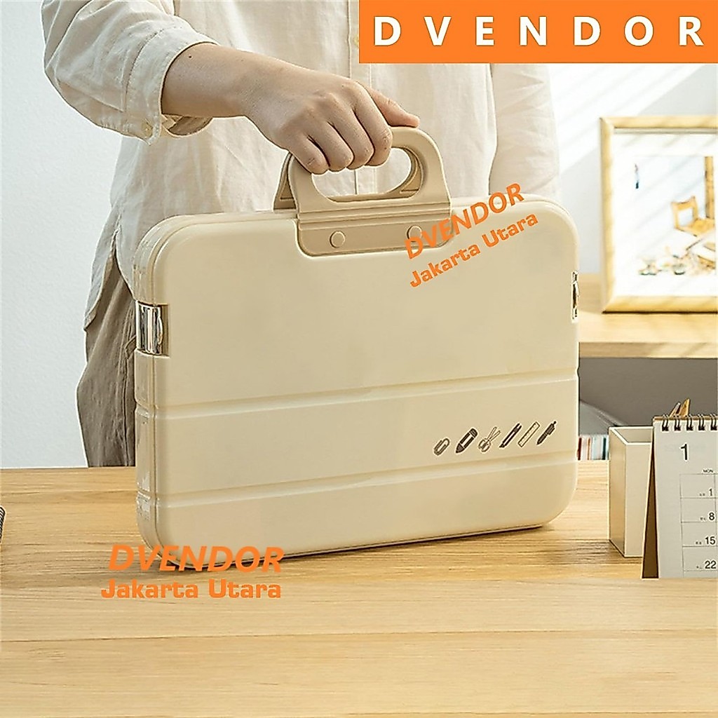 [DVENDORTOOL_01] Tas Folder Dokumen A4 Hardcase Transparan | Tempat Penyimpanan Berkas Arsip Sertifi