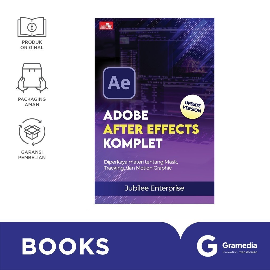 Gramedia Jember - Buku Adobe After Effects Komplet (Update Version)