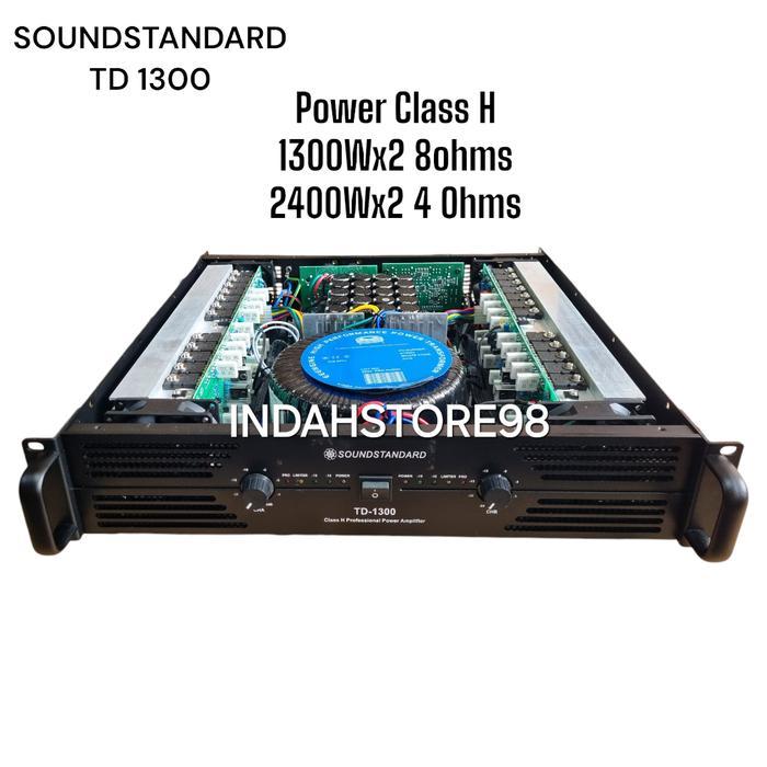 POWER CLASS H SOUNDSTANDARD TD1300 TD 1300 POWER AMPLIFIER # ASHLEY HM1200