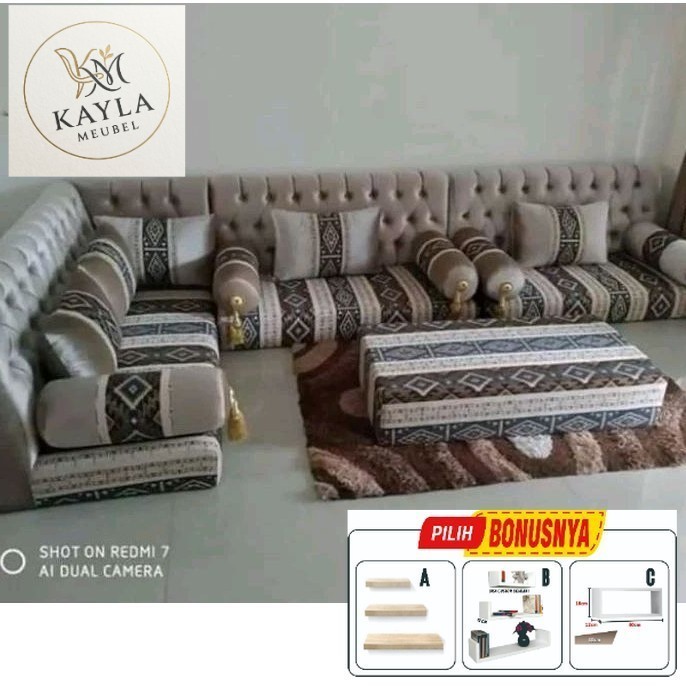 PROMO sofa arabian sudut 2mx3m (CIMINDI MEUBEL)