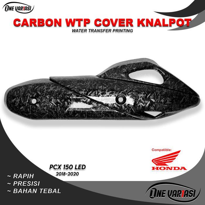 COVER TAMENG TUTUP KNALPOT CARBON FORGED PCX 150 NEW LOKAL KARBON - FORGED