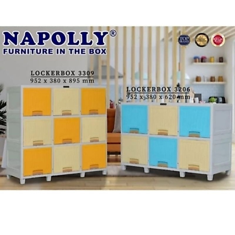 Lemari Plastik NAPOLLY/LOCKER BOX NAPOLLY GOSEND
