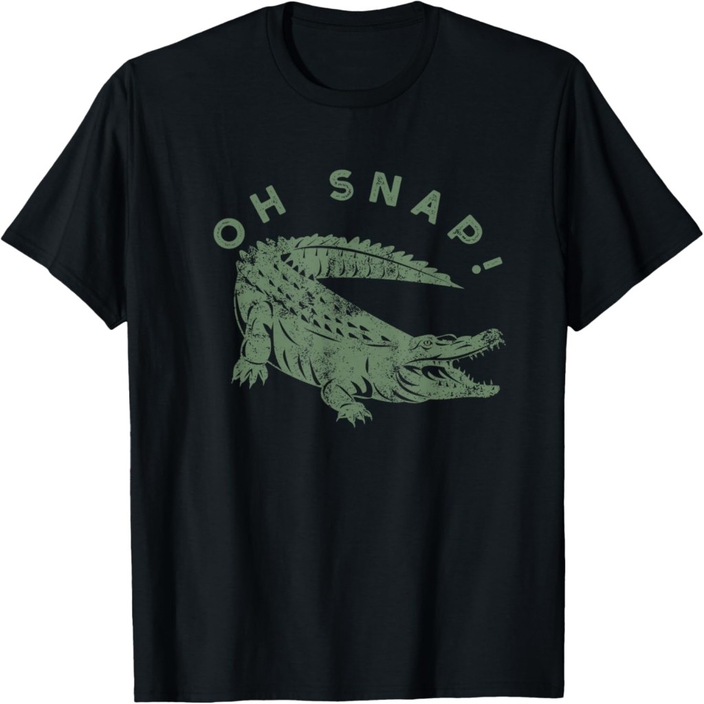 Oh Snap Green Alligator Di Gator Graphic Kaos
