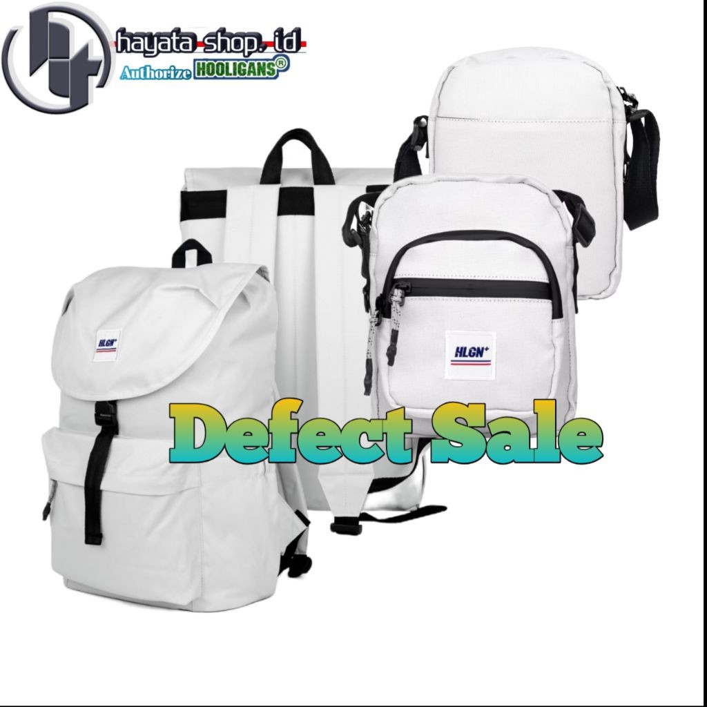 Defect Tas Hooligans Sling Bag basten Light Gray