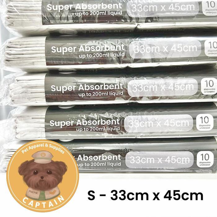 Underpad / Alas Pipis Perlak Anjing Murah 45x60 60x45 M Satuan - Carbon 33x45