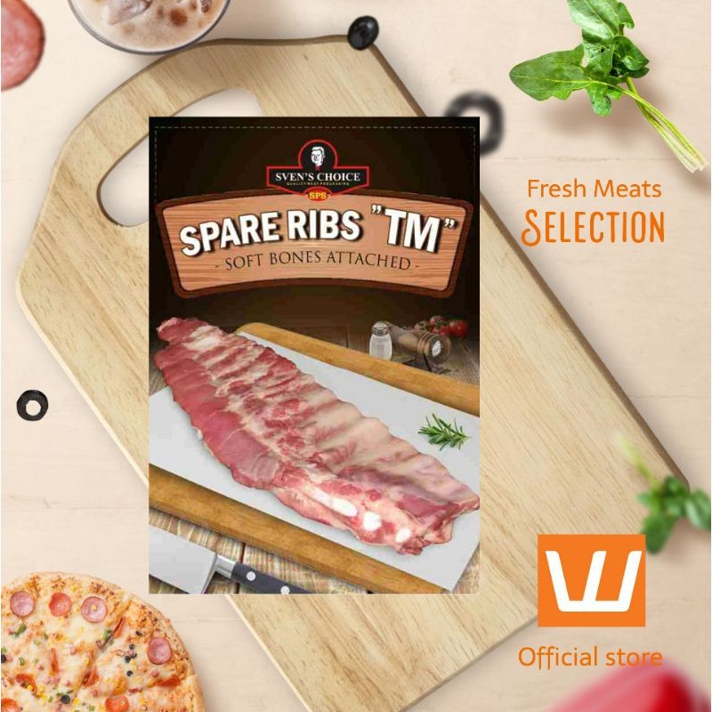 DAGING IGA BABI SVEN'S CHOICE SPARE RIBS TM TULANG MUDA SOFT BONES     Berkualitas