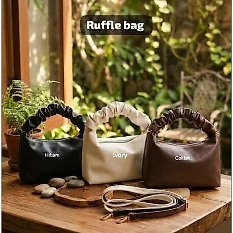 Tas ruffle Selempang Wanita
