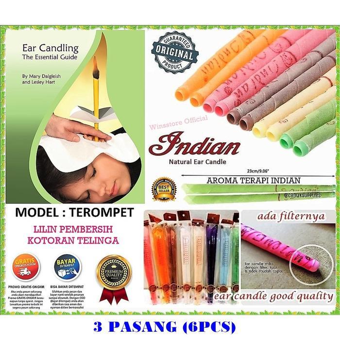 Ear Candle Pembersih Telinga Bakar Lilin Pembersih Telinga Therapy Tinnitus Pendengaran Vakum Pember