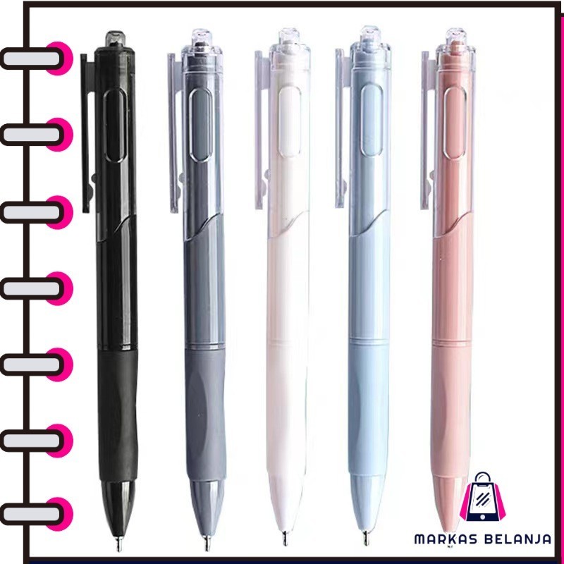 

MARKAS PN03 Pulpen Gel Retractable 4 Warna 0.5mm Ink Water Base 1 PCS Panjang 145mm Y1832