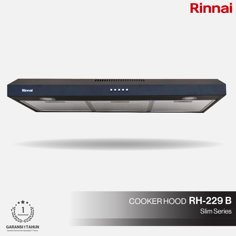 Rinnai RH-229B I RH-229SS Cooker Hood Penghisap RH 229 B / RH 299 SS