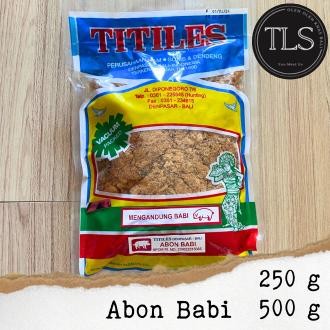 

SALE ABON BABI TITILES BALI 500G - 250gTERLARIS