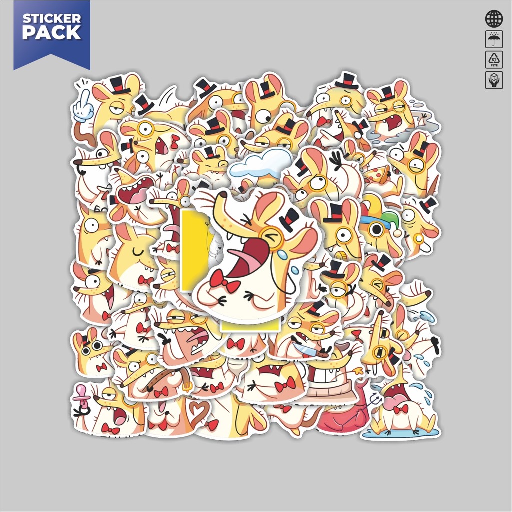 

[100PCS]Stiker Pack Stiker JUMPING JULIO Aesthetic Vinyl Anti Air Dekorasi Sticker Laptop Buku Journal Koper Helm Casing HP Gitar Helm Skateboard