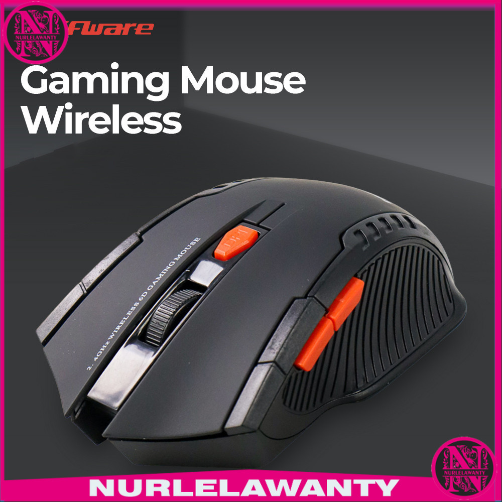 

- Taffware Gaming Mouse Wireless 6D 2.4GHz 1600 DPI - W4 -
