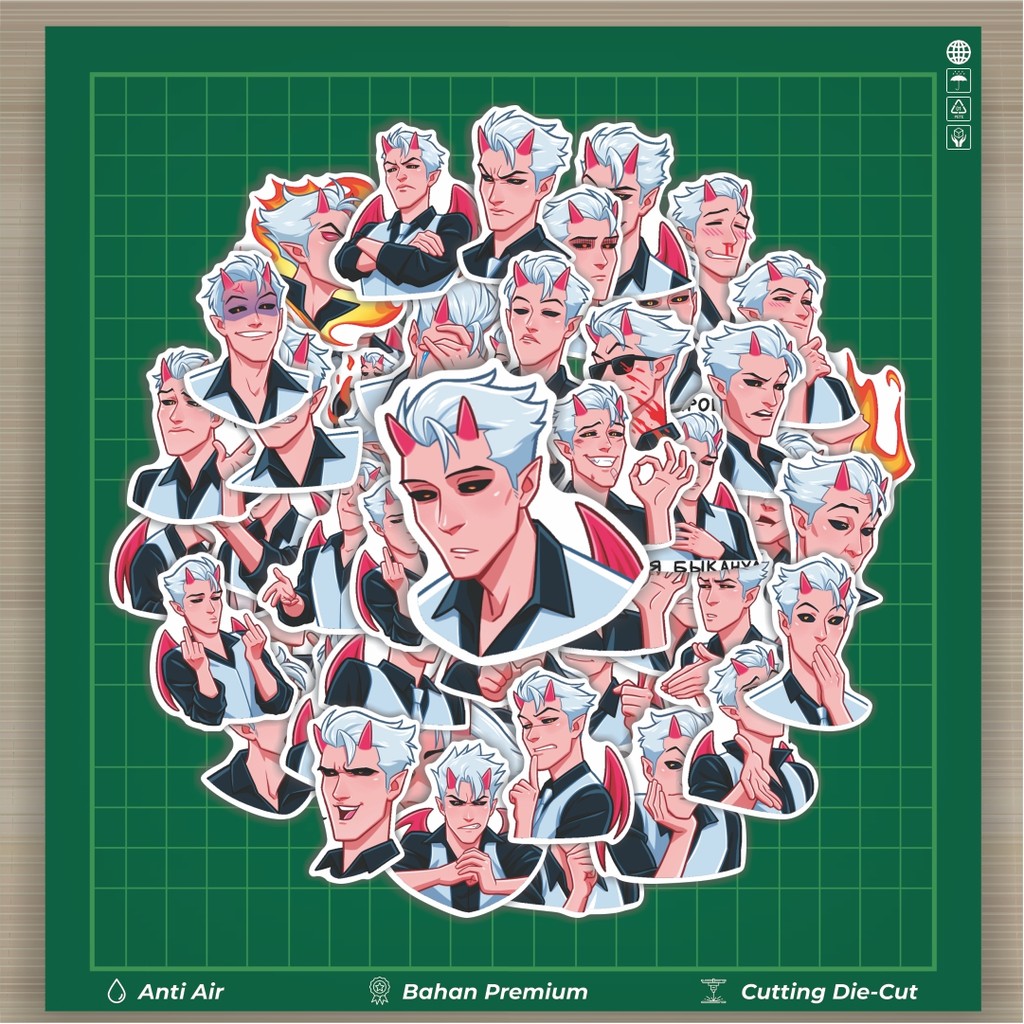 

Stiker Cutting Pack Stiker Boys Demon Isi 100Pcs Series Aesthetic Lucu Keren Untuk Koper Bahan Vynil