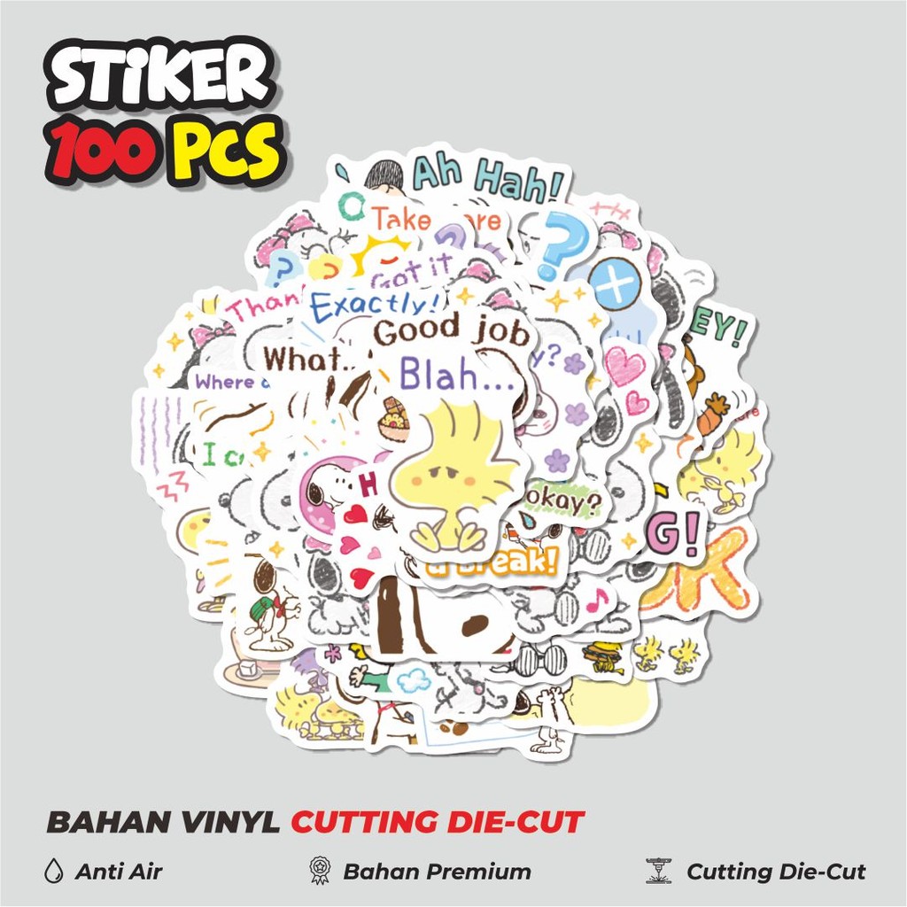 

Terbaru! 50 pcs Stiker Kartun Random Kartun Snoopy Animal Cute Dekorasi Lucu Kreatif untuk Notebook, Skateboard, HP