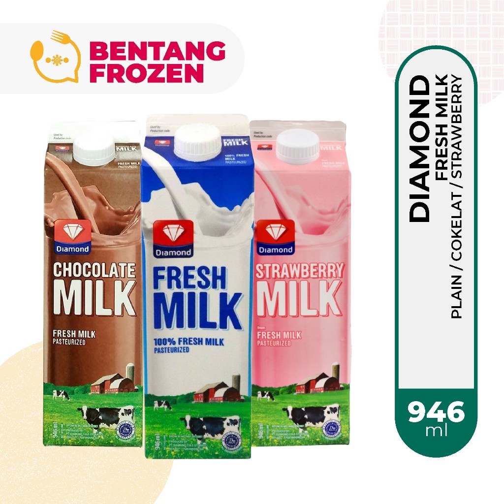 

New Diamond Fresh Milk 946mL / Susu Segar PasteurisasiPremium