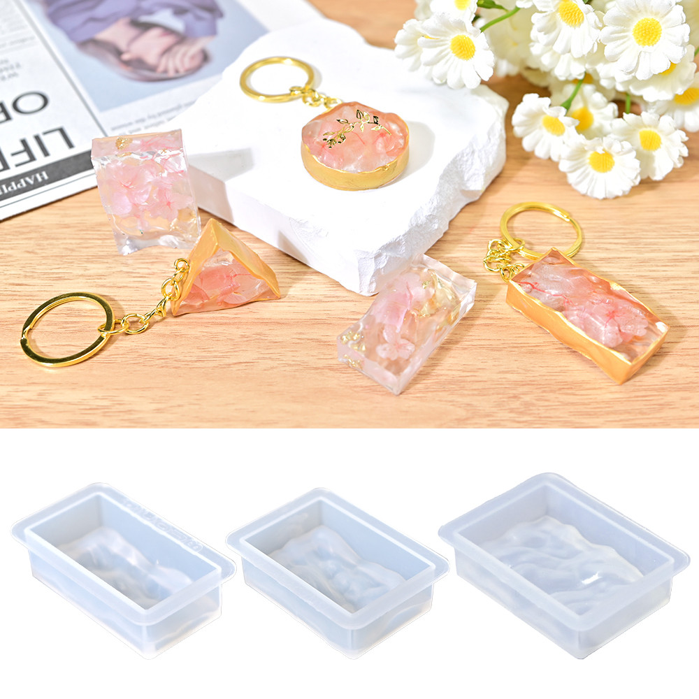 

S0154 Geometric Pendant Silicone Resin Molds Jewelry UV Necklace Keychain Epoxidharz Formen Moule Silicone Résine Epoxy