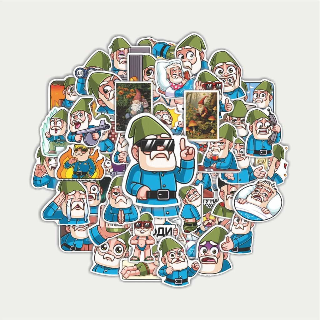 

Sticker Pack Stiker Karakter Garden F Gnome | Sticker TUMBLR | Stiker LAPTOP KOPER HELMP