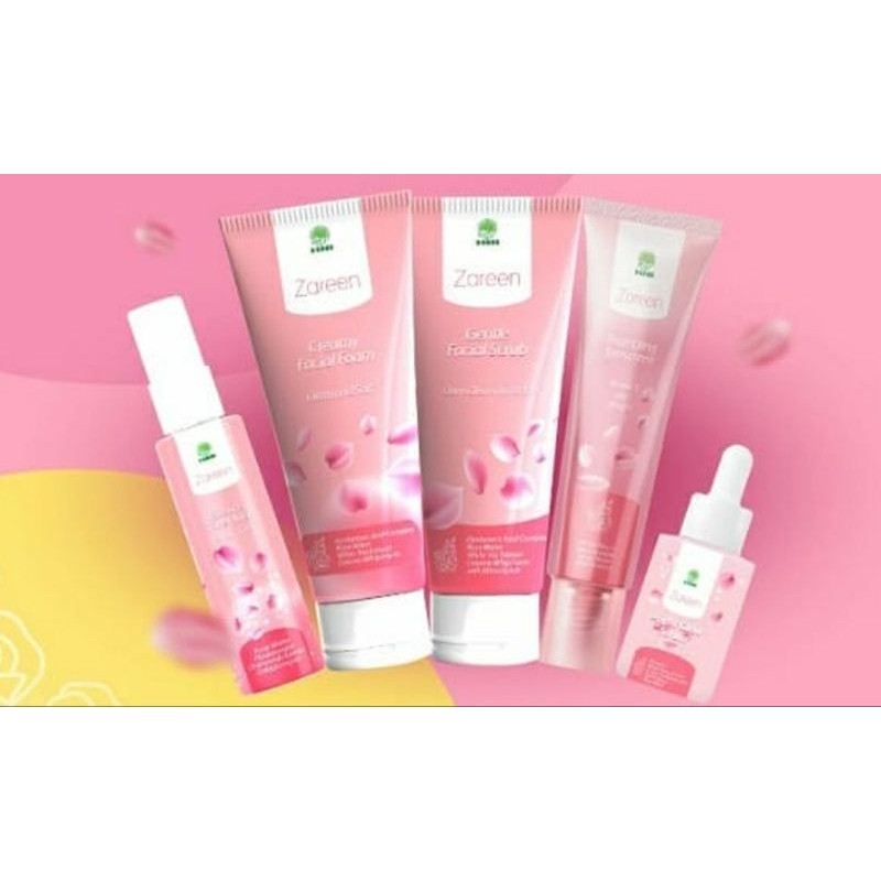 SKINCARE ZAREEN HNI || SERUM || FACIAL FOAM || FACIAL SCRUB || TONER || SUNSCREEN