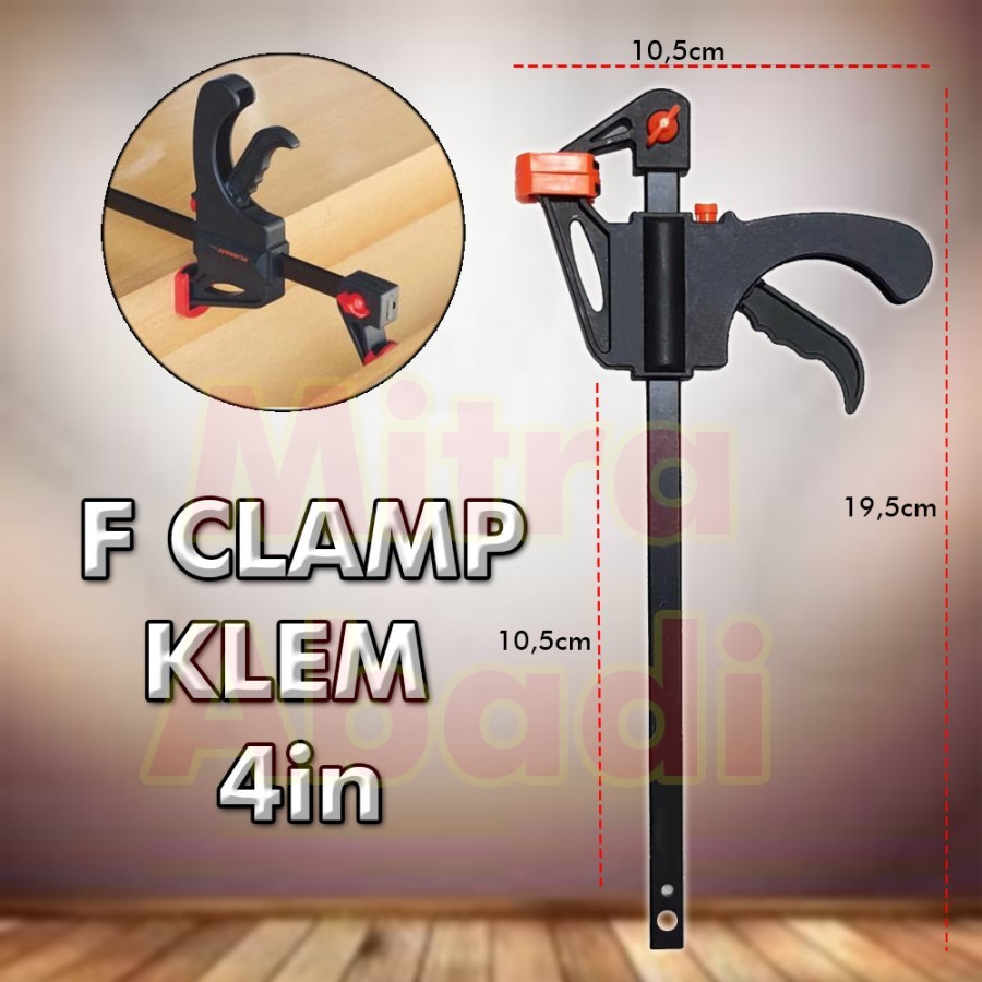 

BERKUALITAS!! F Clamp Klem 4 INCH