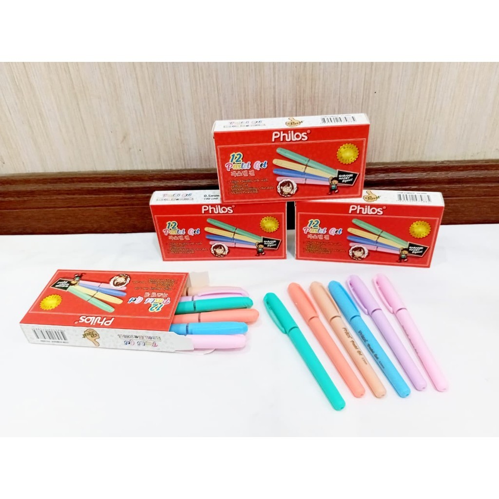

12 PCS - Pulpen Gel Ipen Body Stabilo || Bolpoint Apple Murah Philos