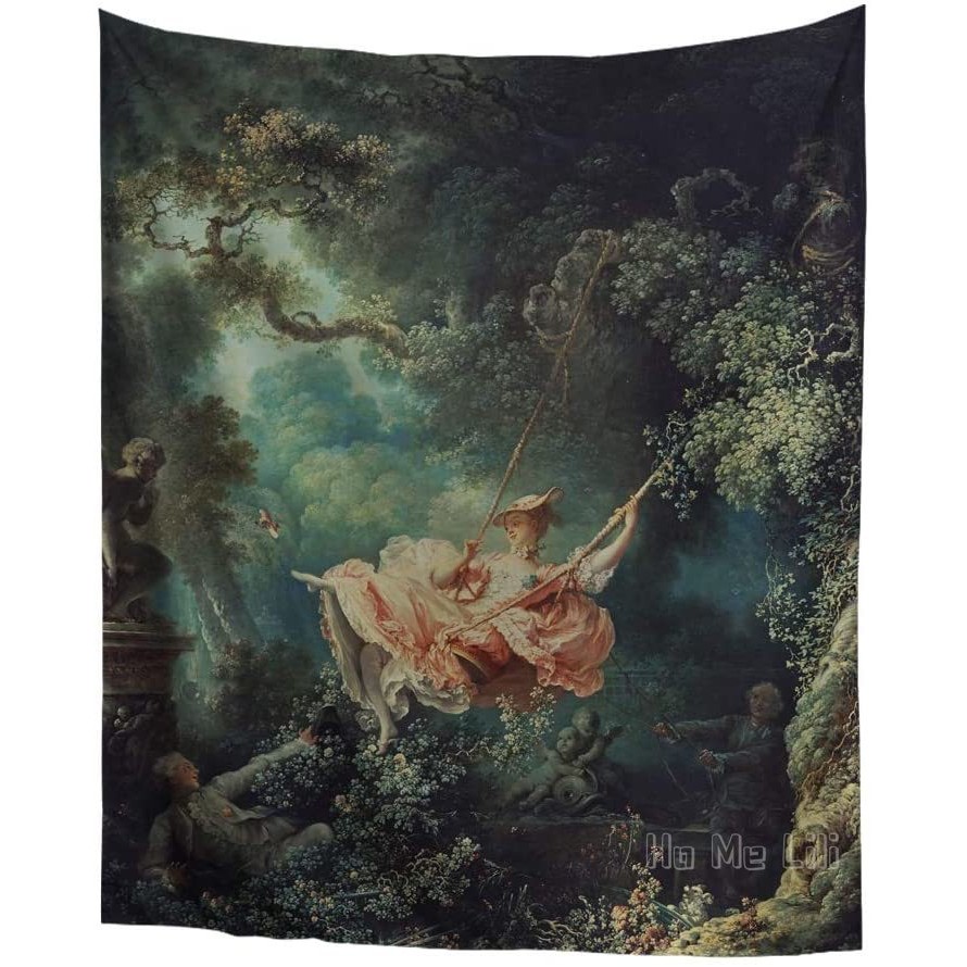 

Jean Honore Fragonard The Swing Classical Art Tapestry Vintage Home Decor