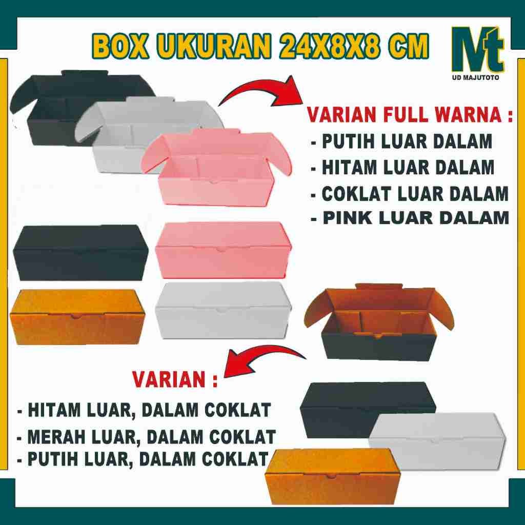 

Box 24x8x8 Cm / Box Lipat Depan / Box Tumbler / Box Botol / Box Kado / Kardus Polos
