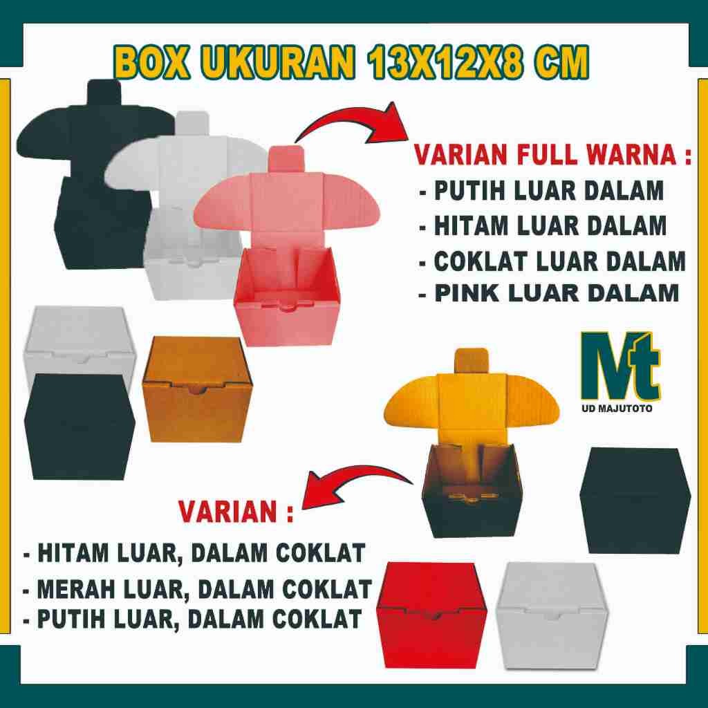 

Box 13x12x8 Cm / Box Lipat Depan / Box Hampers Kecil