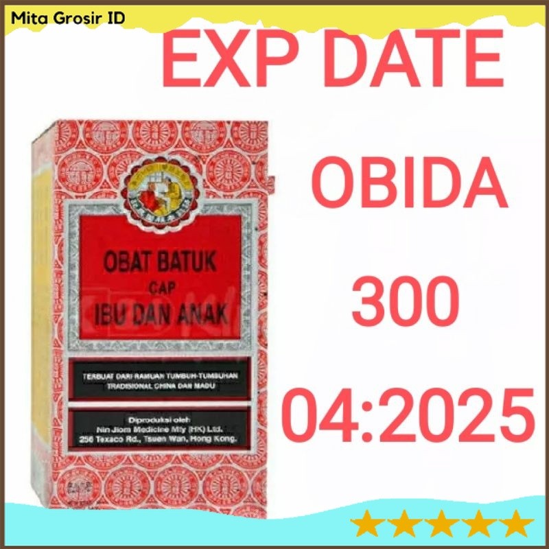 ORIGINAL Obat Batuk Cap Ibu dan Anak (OBIDA)300 ml