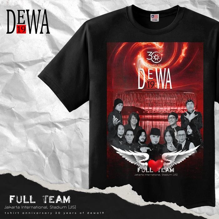 (COD) KAOS PREMIUM DEWA 19 SPECIAL EDITION JIS JAKARTA INTERNATIONAL STADIUM - Hitam, S